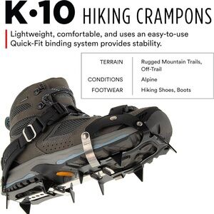 Kahtoola K-10 Hiking Crampons Sz: 6